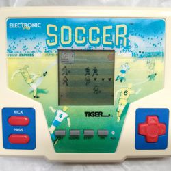 Vintage 1987 Tiger Electronics Soccer Handheld Retro Video Game
