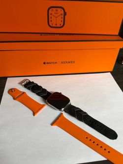 Apple Watch Series 10 Hermès GPS + Cellular 46mm – Silver Titanium – Complete Set