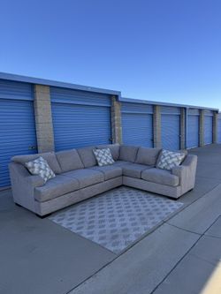 FREE DELIVERY - Modern Gray Sectional Sofa