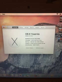 (2) MacBook mid 2009