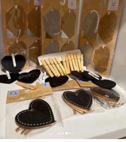 Wedding chalk board tags