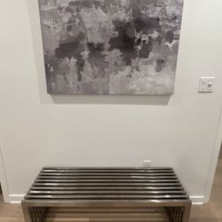 Silver Designer Bench 
