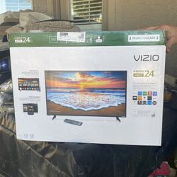 B New  Vizio smart TV 24 In -  built In Chromecast, Gets Netflix HBO Etc …