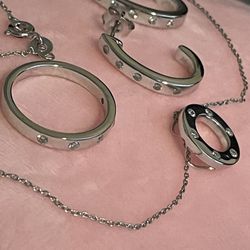 Earrings, Necklace and Ring Set