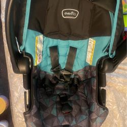 evenflo newborn car seat and Base