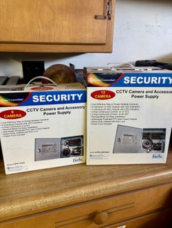 Set Of 3 CCTV Camera And Accessory Power Supply