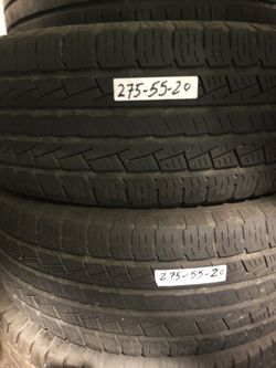 Used tires for sale 275/55/20 $50 each free installation and balancing