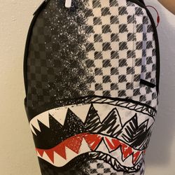 Red, Black And White Spray ground 