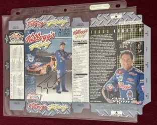 Terry Lebonte Mini Kelloggs Cereal Box - 2001 NASCAR Promotion Card