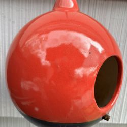 🔴Red Ceramic Hanging Birdhouse🔴