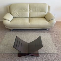 Glass And Wood Coffee table Set