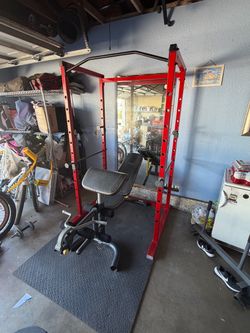 Power rack with Bench + more