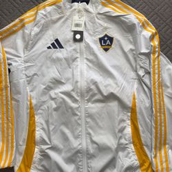 LA GALAXY adidas 2025 Anthem Reversible Full-Zip Jacket