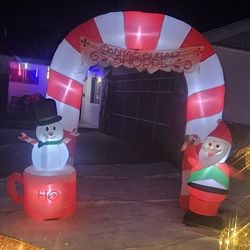 Candy Cane Christmas Arch 8ft