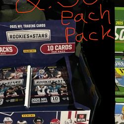 Football card packs 2.50