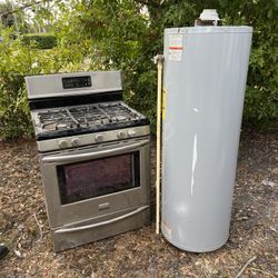 Gas Range & Water Heater 