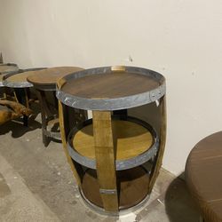 Home Made Barrel Table