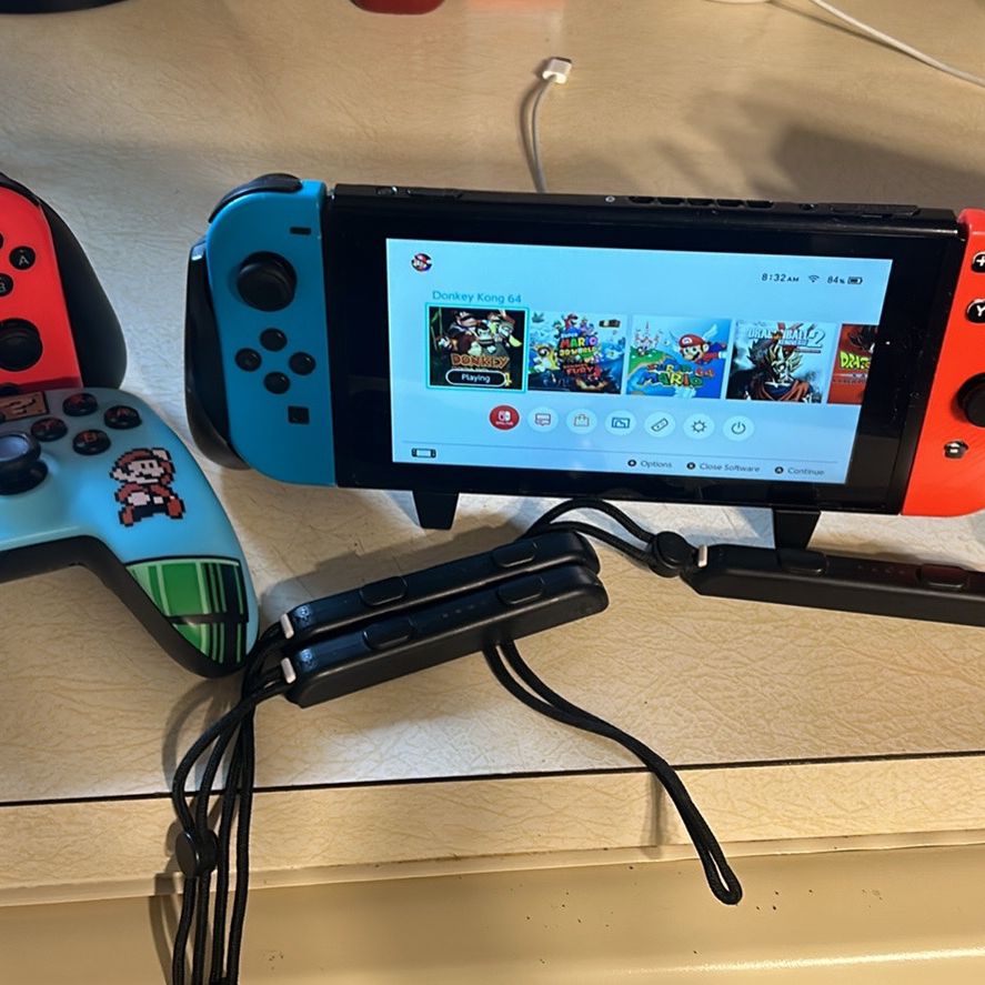 Modded Nintendo Switch With Extras