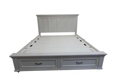King Size Hughes Platform Storage Bed Frame with 2 Drawers