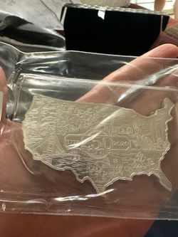 2026 America 250th Anniversary 5 oz .999 Fine Silver U.S. Map – Limited Edition