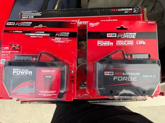Milwaukee M18 RedLithium Forge HD12.0 Batteries each one
