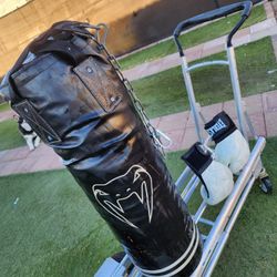 Punching Bag With  Gloves