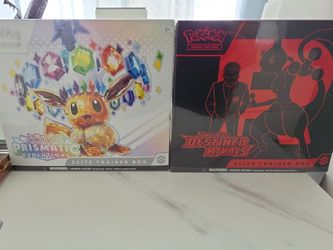 Pokémon TCG Scarlet & Violet Elite Trainer Box Bundle x2 (Prismatic and Destined)