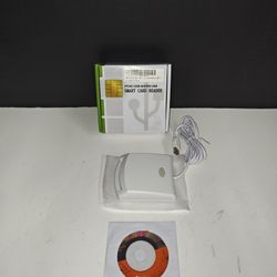 Jeerui EMV SIM eID White Smart Card Reader PC/SC CCID ISO7816 USB Portable Size
