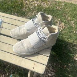 Adidas Tubular High Top Suede White Size 11 Mens