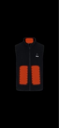 Women’s heated fleece vest, medium
