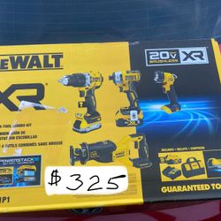 Brand New Dewalt  20v XR 4 Tool Combo  w/ 2 Batteries 🪫 