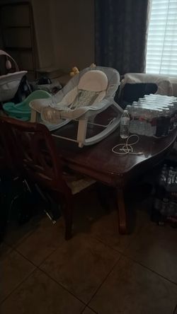 Real wood dining set
