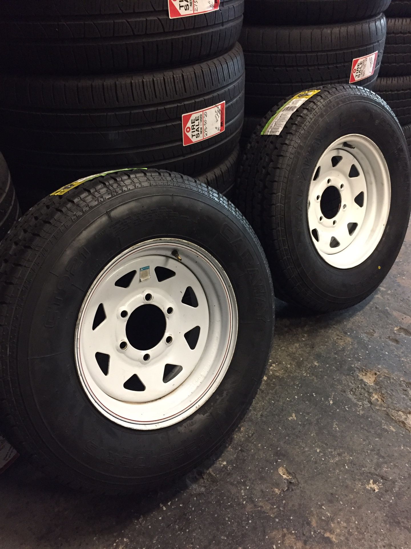 ST 225/75/15 trailer wheels