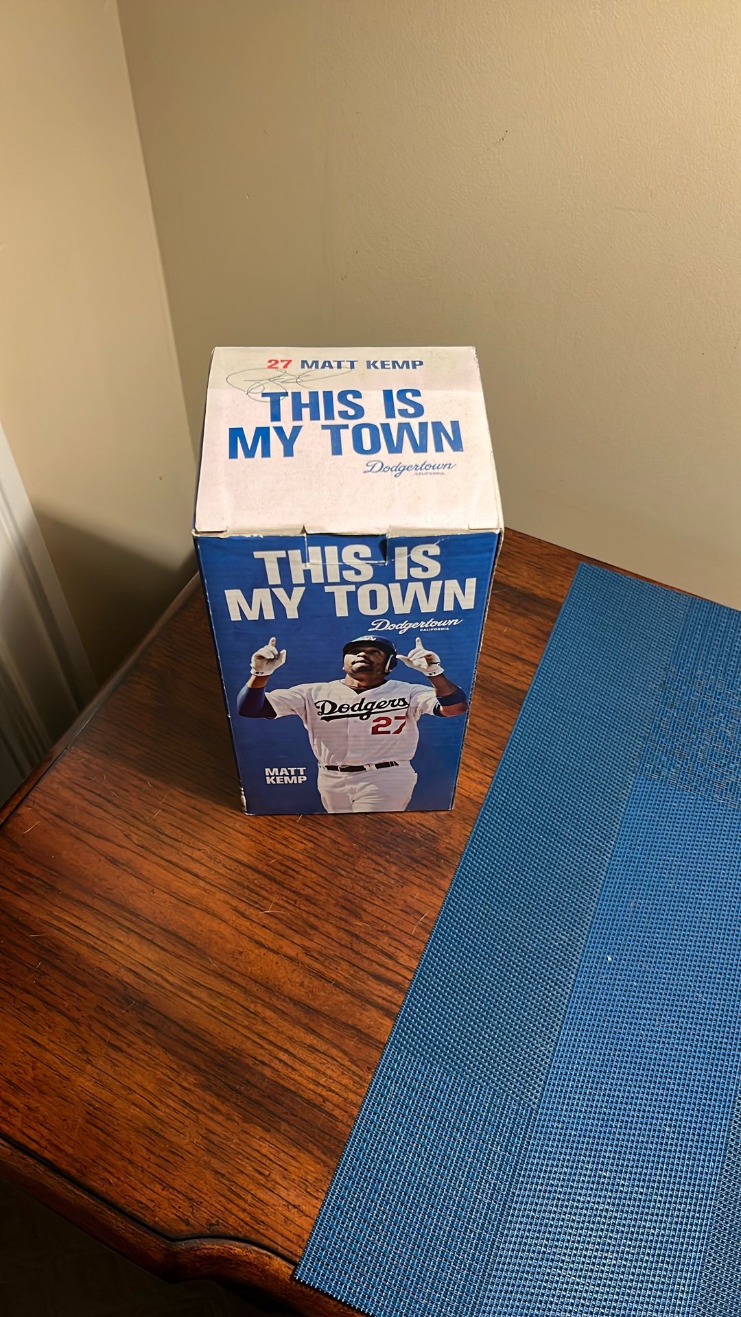 Signed Bobble Head By Matt Kemp