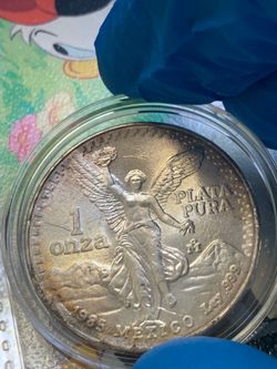 1985 MExican Lib and 2 Mexican Olympic coins