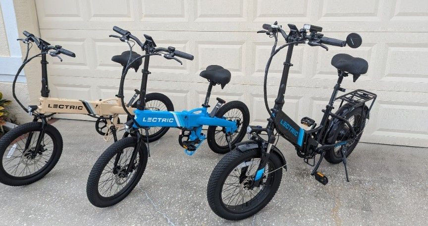 3 Ebikes (1 Lectric XP And 2 Lectric Lite)