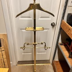 Mid Century Brass Valet