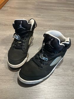 Air Jordan 5 Retro Black High-Top Sneakers
