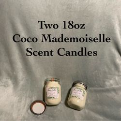 Two 18oz Coco Mademoiselle Scent Candles