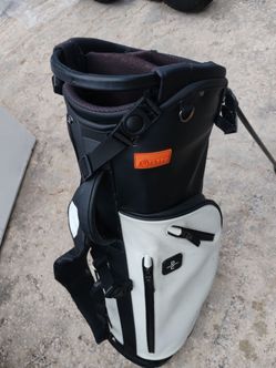 Stith Golf Stand Bag Black and White