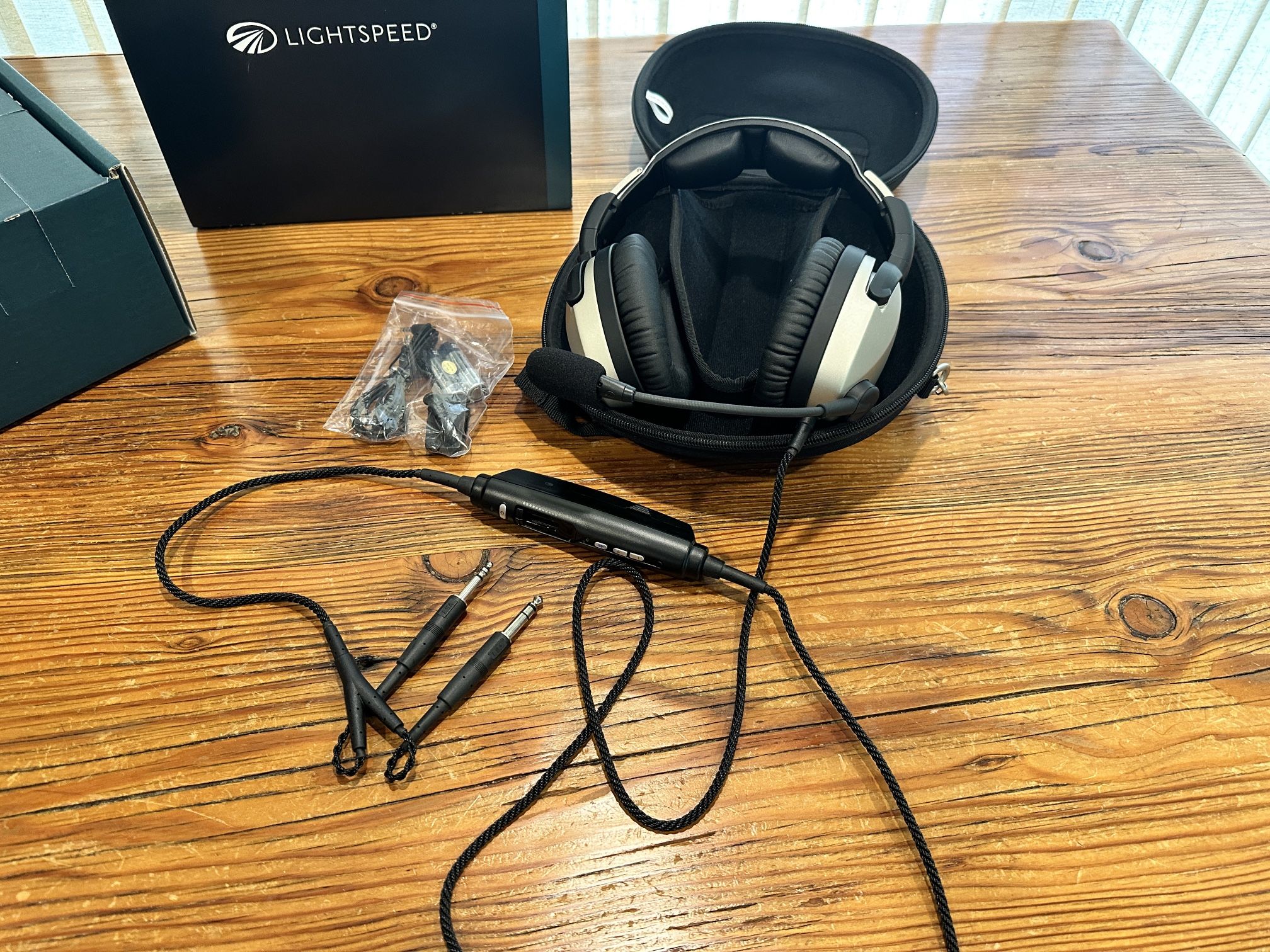 Lightspeed Zulu 3 headset Dual GA Plugs