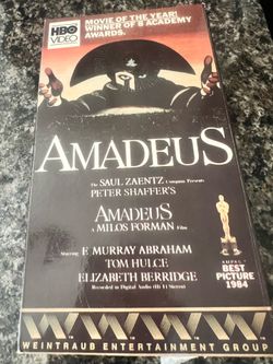 Amadeus VHS HBO Video Academy Award Winner F Murray Abraham Tom Hulce