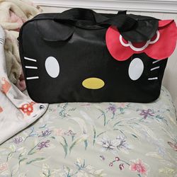 Black Hello Kitty Tote Bag