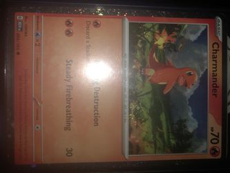 Charmander Holo Pokémon Card 004/165
