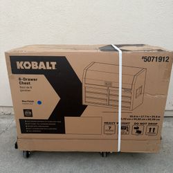 Kobalt 36in 6 Drawer Steel Tool Chest Blue 