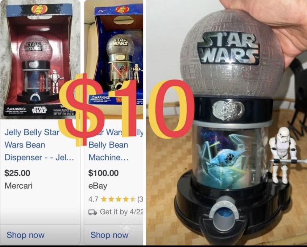 $10 Star Wars Jelly Bean Dispenser machine in great condition,perfect for collection