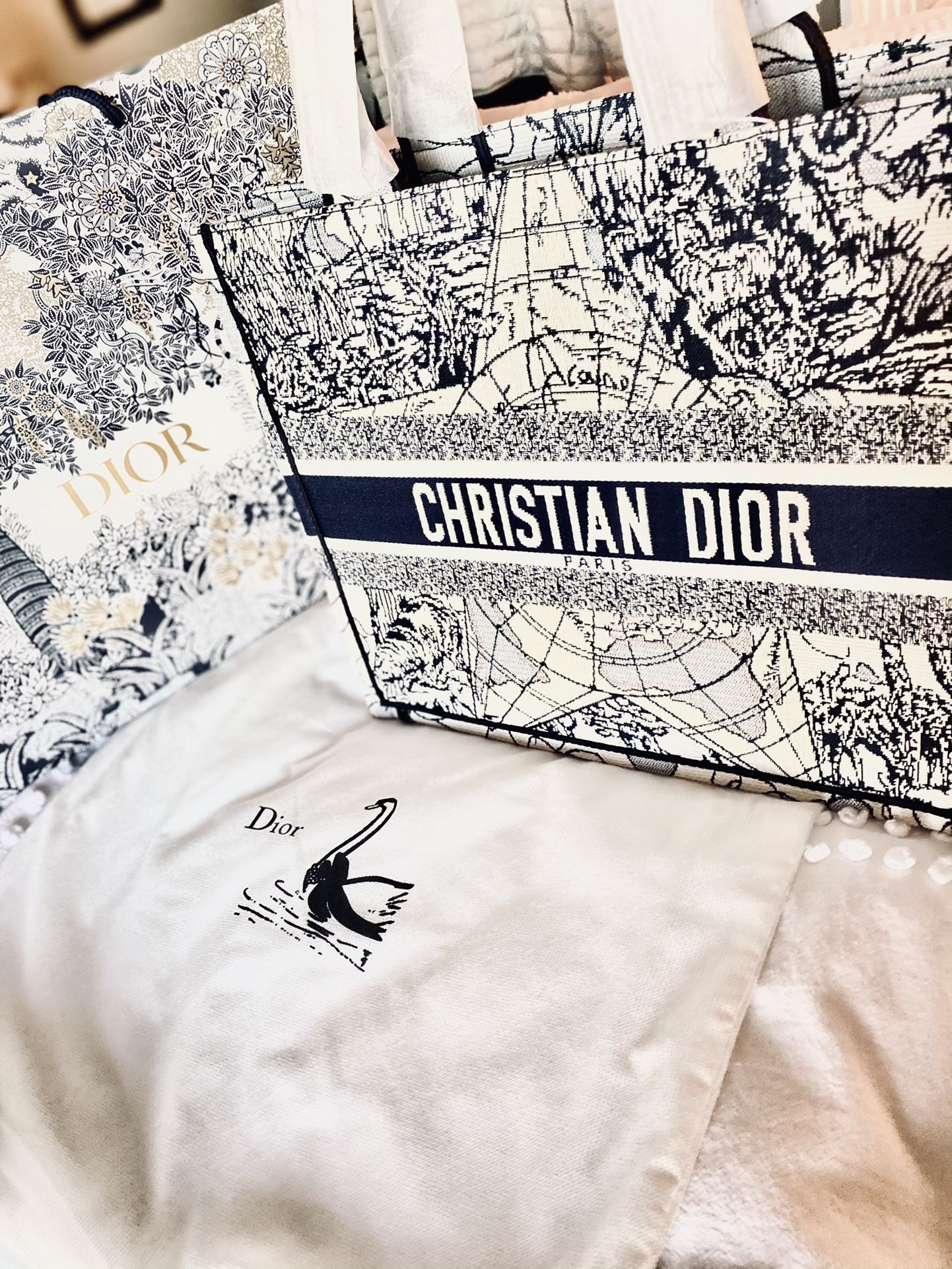 Christian Dior Canvas Tote Bag