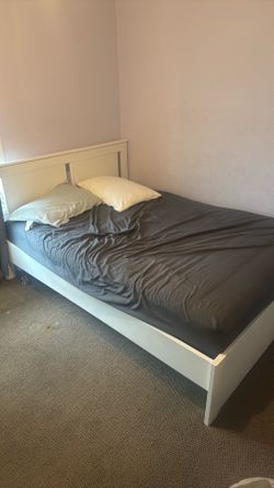 Full size bed with mattress for IKEA
