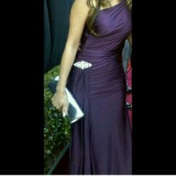 Long purple dress