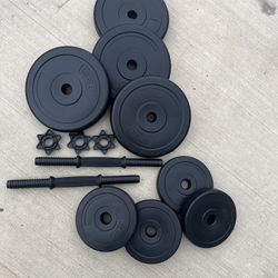 40 Lbs Vinyl Dumbbell Set 